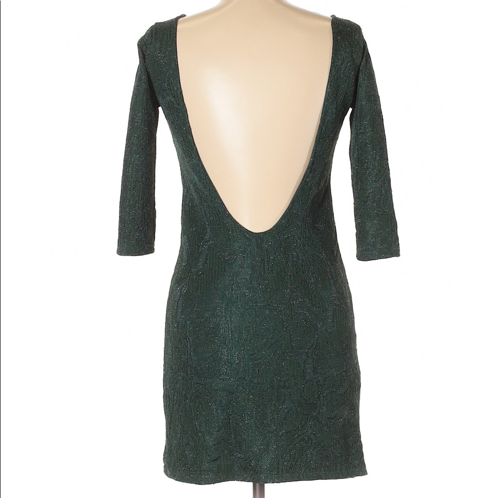 Zara Trafaluc Collection Forest Green Party Dress